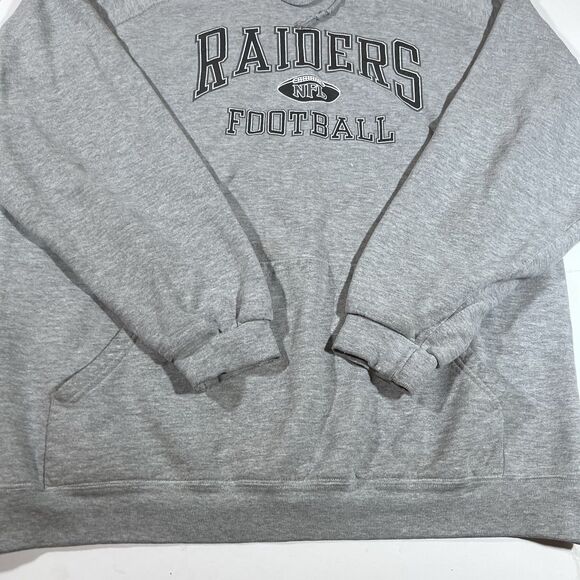 Vintage Oakland Raiders NFL Football Hooded Sweatshirt Hoodie Men's XL - Picture 2 of 9